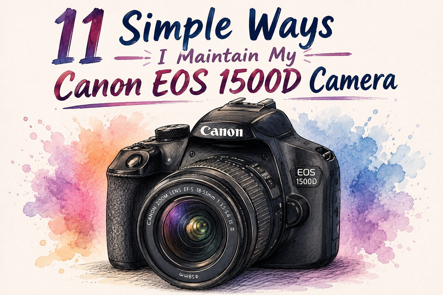 11 Simple Ways I Maintain My Canon EOS 1500D Camera