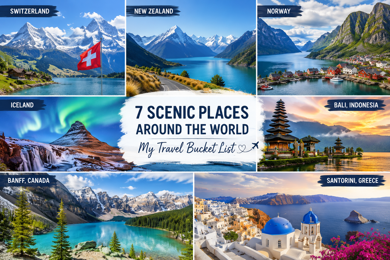 Top 7 Places in the World to Travel for Scenic Beauty