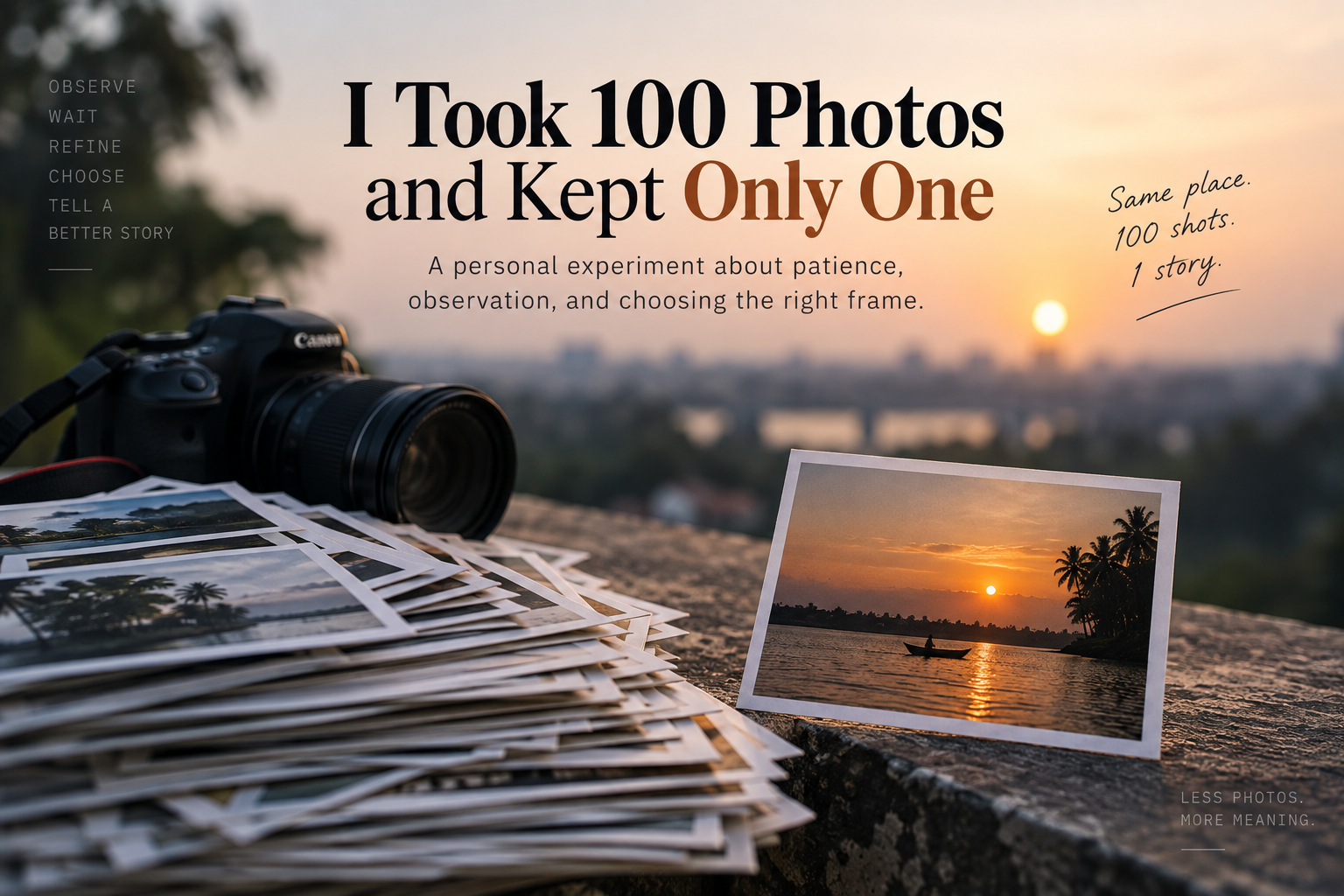 I Took 100 Photos and Kept Only One